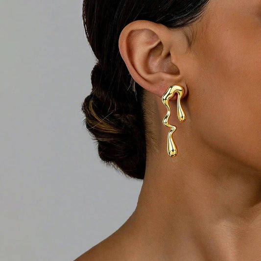 Golden Drip Studs