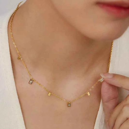 Geo Luxe Anti Tarnish Necklace