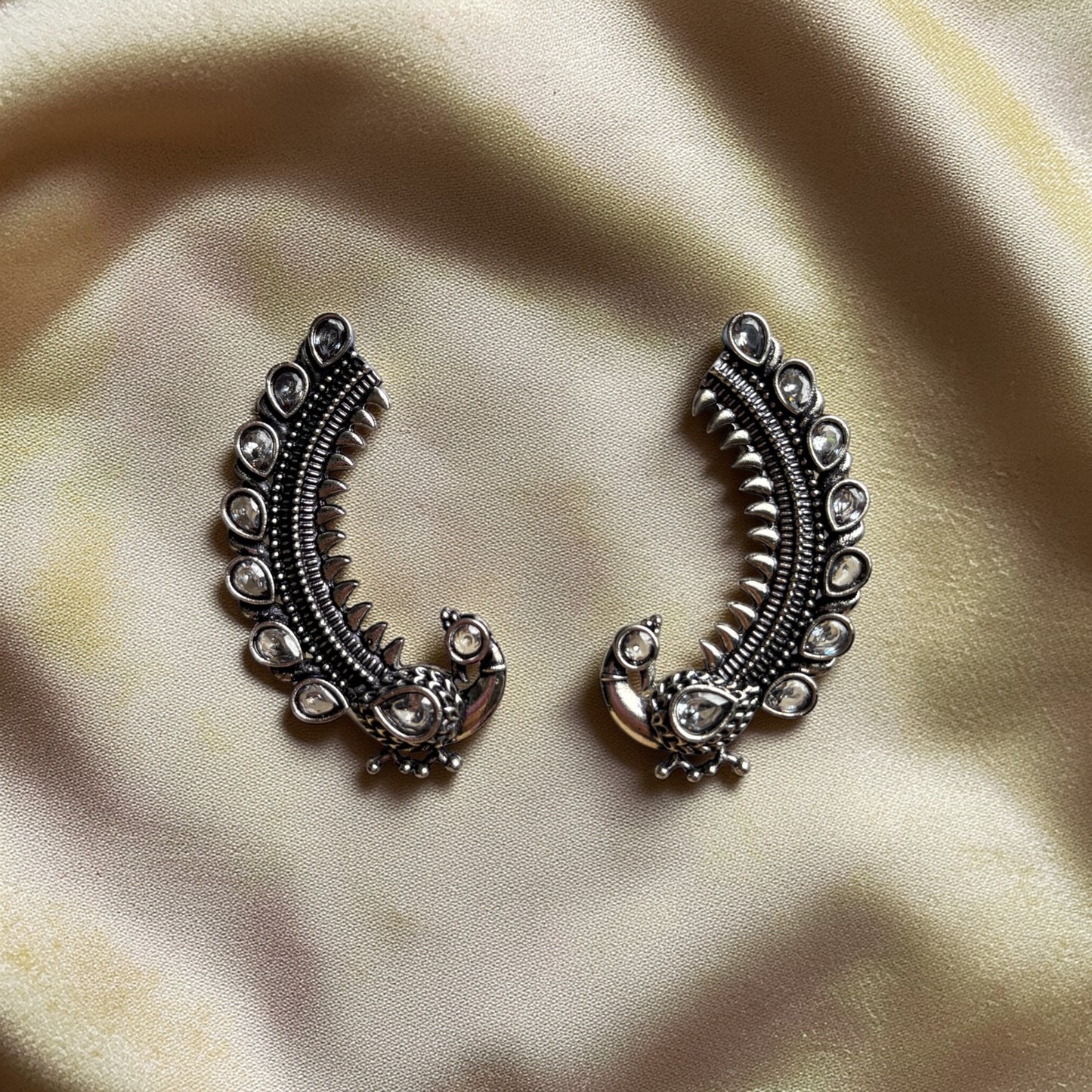 Stone Arc Ear Cuffs