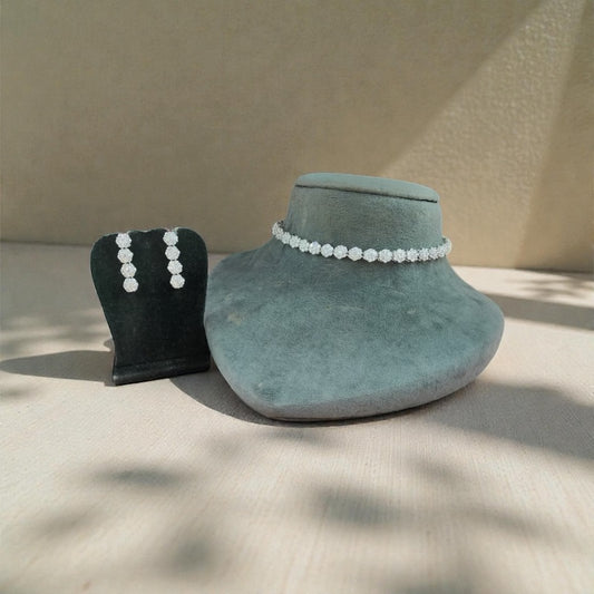 Sitara Glow Crystal Choker Set