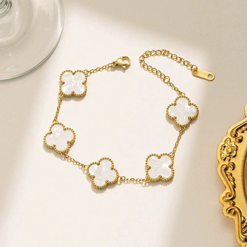 Ivory Clover Bracelet
