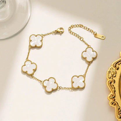 Ivory Clover Bracelet
