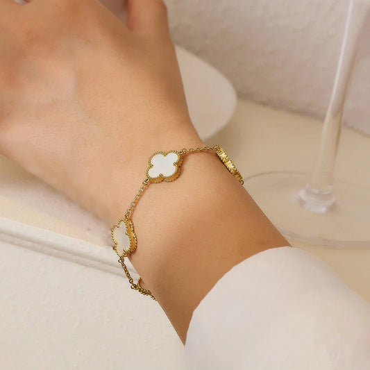 Ivory Clover Bracelet