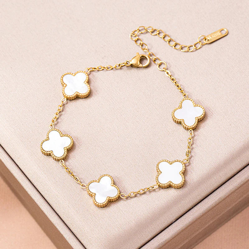 Ivory Clover Bracelet