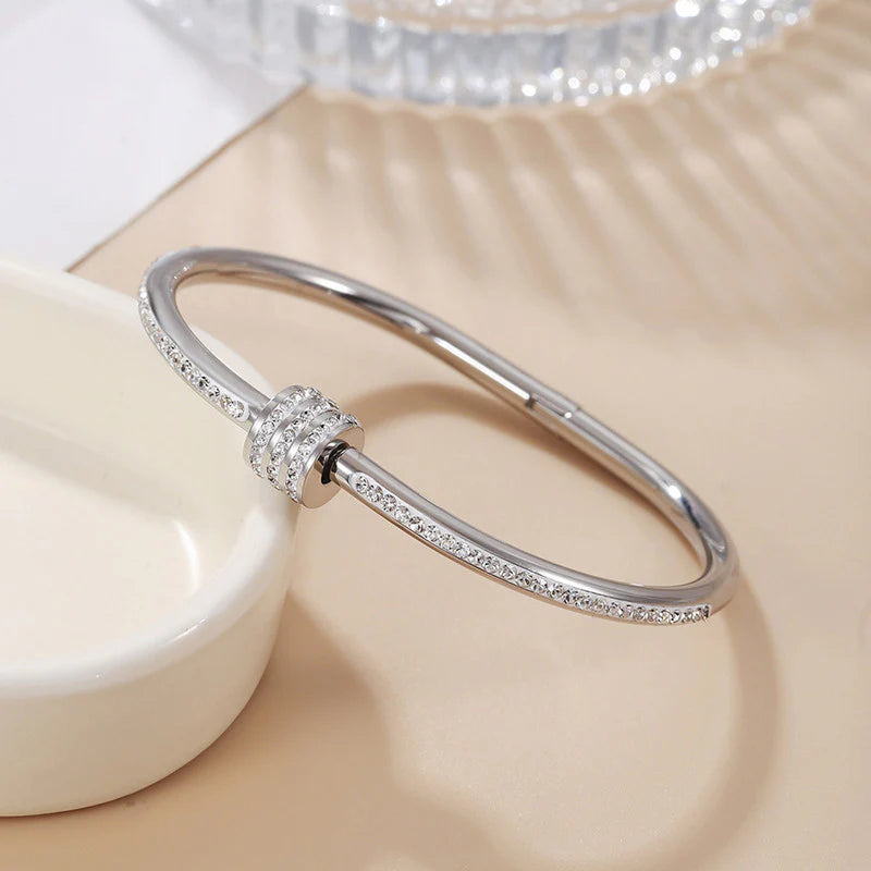 Crystal Lock Bangle