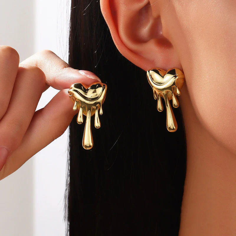 Molten Heart Earrings