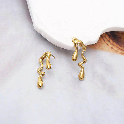 Golden Drip Studs