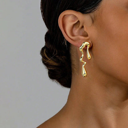 Golden Drip Studs
