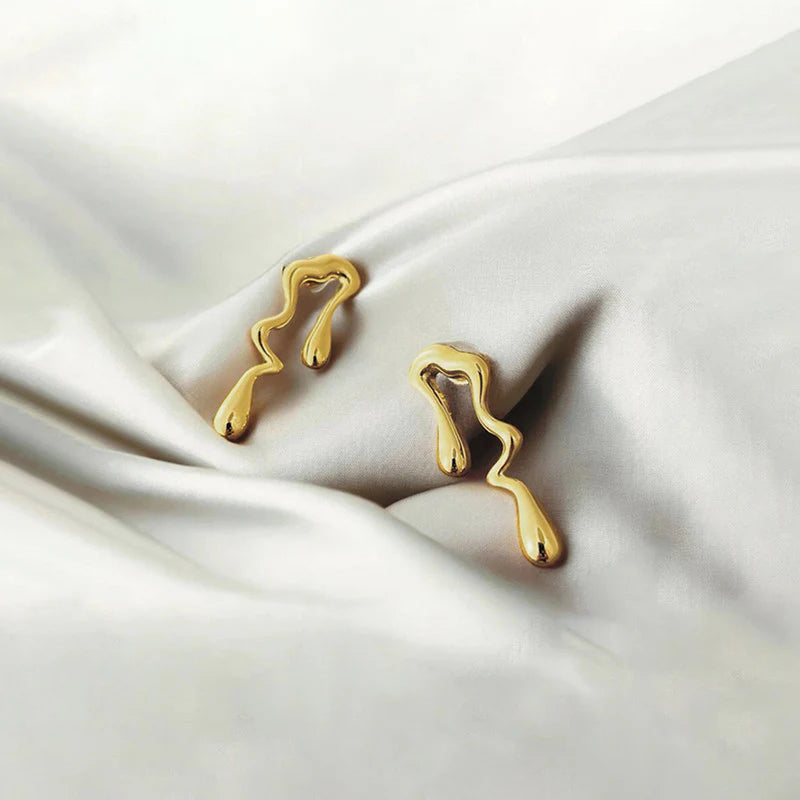 Golden Drip Studs