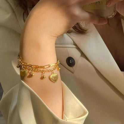 Twisted Heart Anti-Tarnish Bracelet