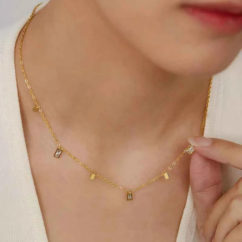 Geo Luxe Anti Tarnish Necklace