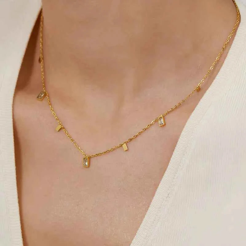 Geo Luxe Anti Tarnish Necklace