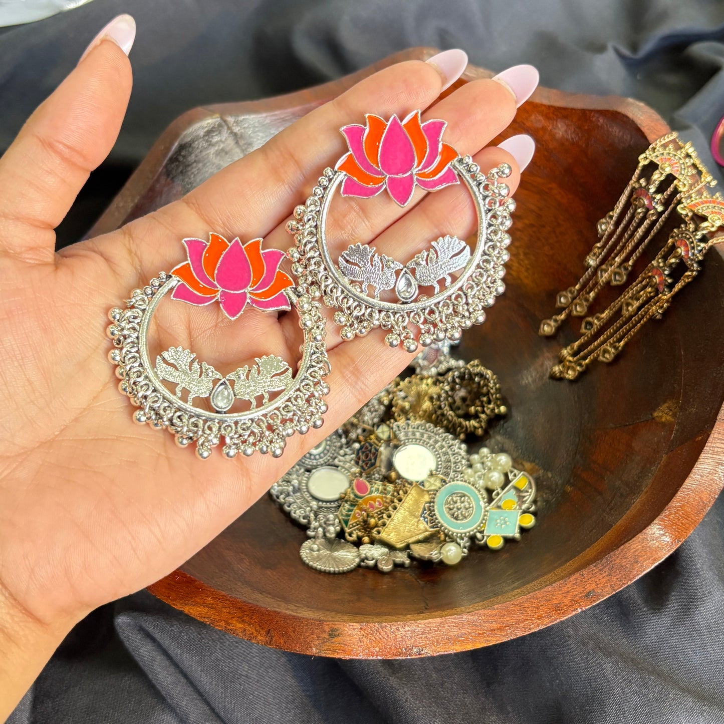 Kamal Katha Earrings