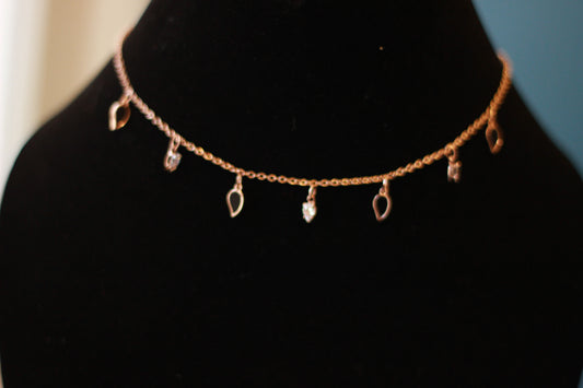 Midnight Dainty Charm Necklace Set