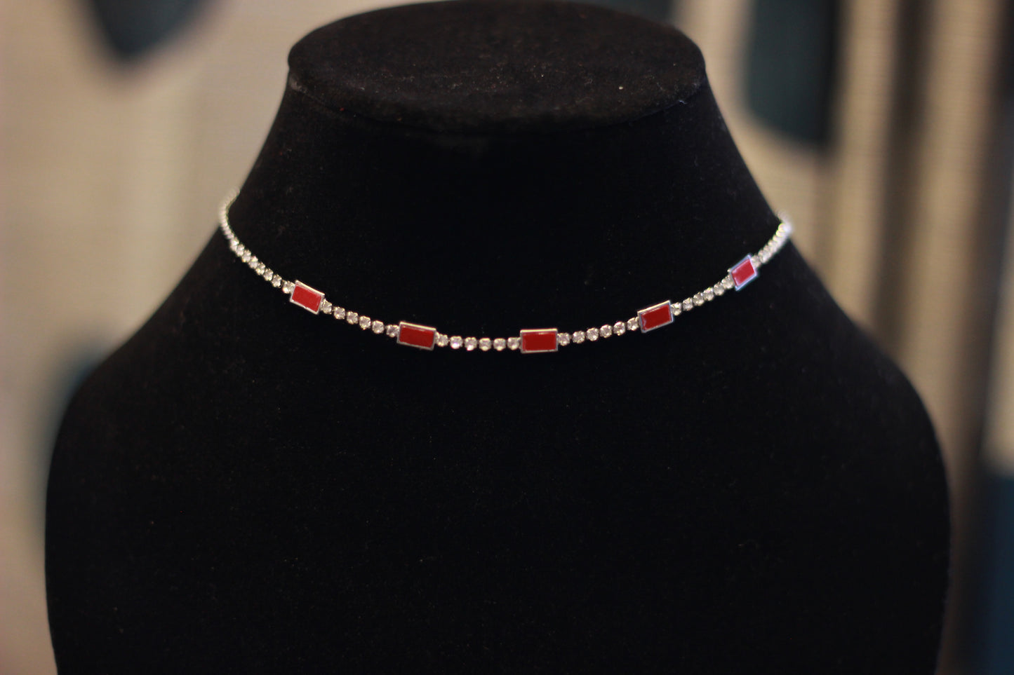 Rubaab Ruby Line Choker Set