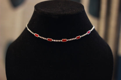 Rubaab Ruby Line Choker Set