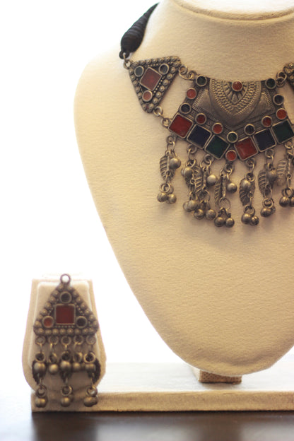 Noor Afsana Oxidised Choker Set