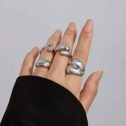 Silver Muse – 4 Ring Stack Set
