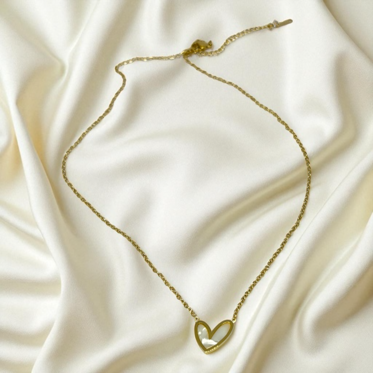 Moonlit Heart Anti-Tarnish Necklace