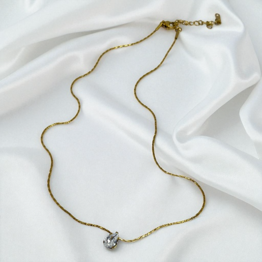 Dewdrop Gold Anti-Tarnish Necklace