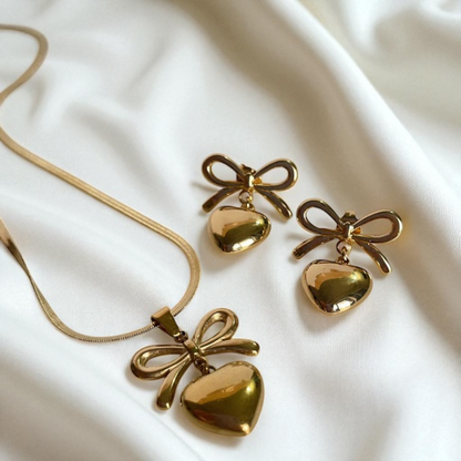 Bow & Love Anti-Tarnish Set