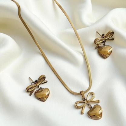 Bow & Love Anti-Tarnish Set