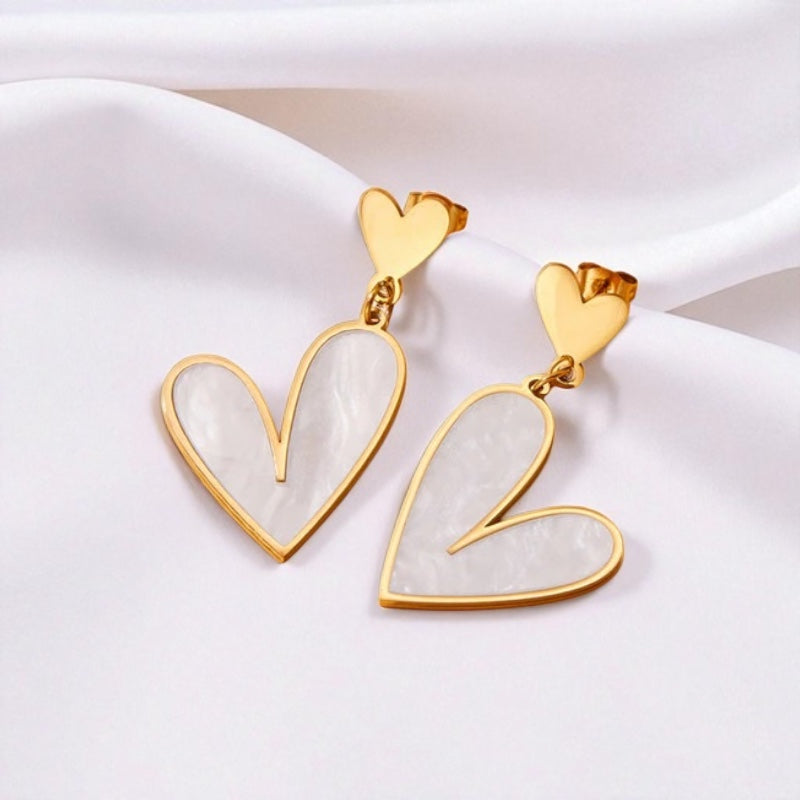 Moonlit Heart Danglers