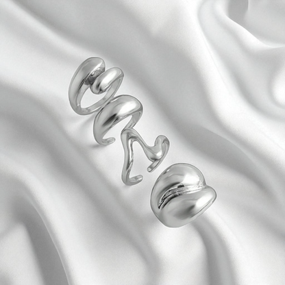Silver Muse – 4 Ring Stack Set