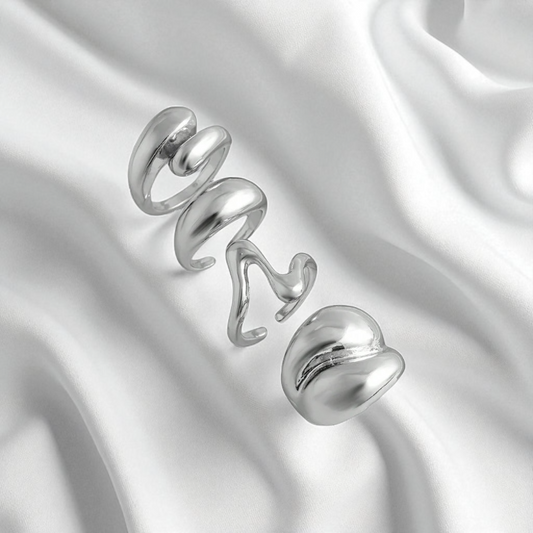Silver Muse – 4 Ring Stack Set