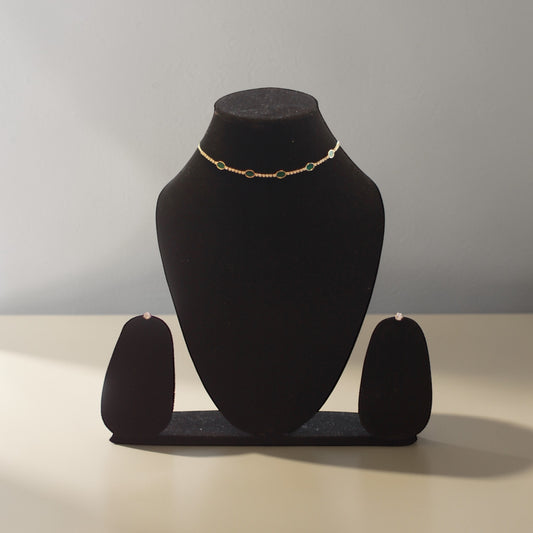 Emerald Whisper Choker Set