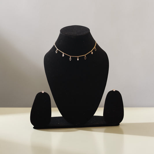 Midnight Dainty Charm Necklace Set