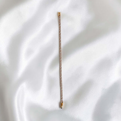Pink Pearl Tennis Bracelet