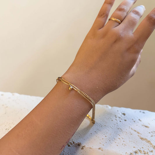 Dual Chain Link Bracelet