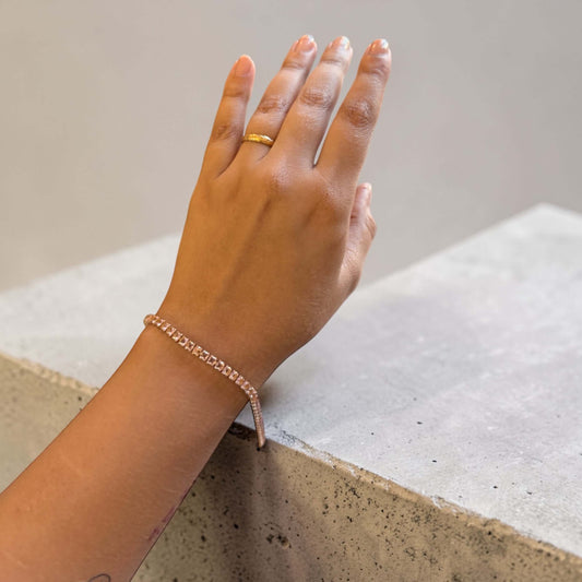 Blush Cut Tennis Bracelet