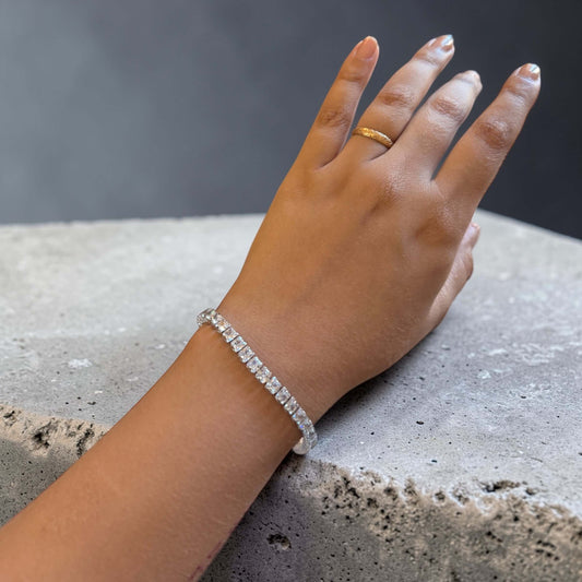 Frost Edge Tennis Bracelet