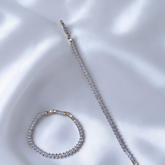 Infinity Spark Tennis Bracelet