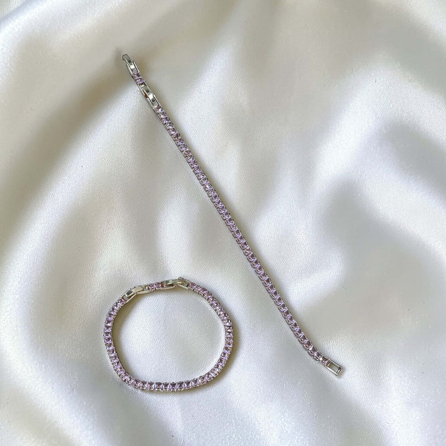 Blush Cut Tennis Bracelet