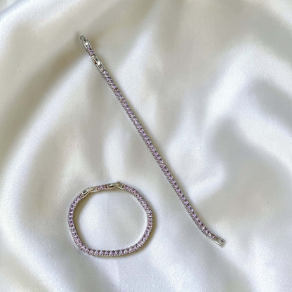 Blush Cut Tennis Bracelet