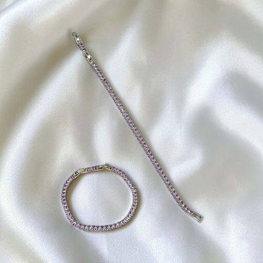 Blush Cut Tennis Bracelet