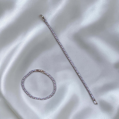 Pink Pearl Tennis Bracelet