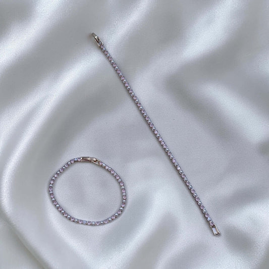 Pink Pearl Tennis Bracelet