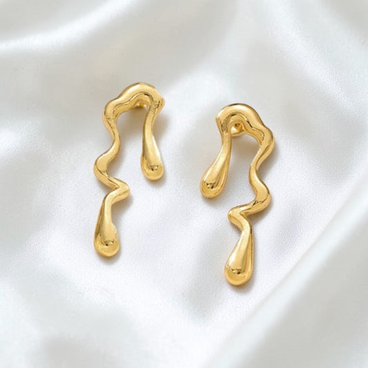 Golden Drip Studs