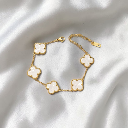 Ivory Clover Bracelet
